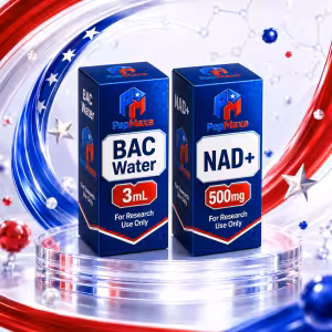 1- BAC Water 3 mL And 1- NAD+ 500 mg - Bundle